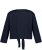 Ulla Popken Versatile Surplice Wrap Tie Hem Bolero Top Navy - T-Shirts - 
