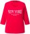 Ulla Popken City Name Graphic Tee Lychee - Bedruckte T-shirts für herren - 