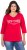 Ulla Popken City Name Graphic Tee Lychee - Bedruckte T-shirts für herren - 