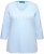 Ulla Popken Country Lettered 3/4 Sleeve Tee Soft Light Blue - Bedruckte T-shirts für herren - 