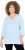 Ulla Popken Country Lettered 3/4 Sleeve Tee Soft Light Blue - Bedruckte T-shirts für herren - 