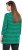 Ulla Popken Striped 3/4 Sleeve A-Line Tee Moss Green - T-Shirts - T-Shirts für Damen