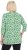 Ulla Popken Graphic Flower A-Line 3/4 Sleeve Tee Apple Green - T-Shirts - T-Shirts für Damen