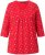Ulla Popken Minimal Floral Print 3/4 Sleeve Tee Neon Red - Bedruckte T-shirts für herren - Bedruckte Damen-T-Shirts