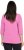 Ulla Popken Textured Lettering 3/4 Sleeve Tee Pink - Bedruckte T-shirts für herren - Bedruckte Damen-T-Shirts