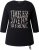 Ulla Popken Timeless Love 3/4 Sleeve Graphic Tee - T-Shirts - T-Shirts für Damen