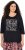 Ulla Popken Timeless Love 3/4 Sleeve Graphic Tee - T-Shirts - T-Shirts für Damen