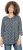 Ulla Popken Graphic Print Pleated 3/4 Sleeve Tee Atlantic Blue - T-Shirts - T-Shirts für Damen
