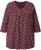 Ulla Popken Gingerbread Print 3/4 Sleeve Tee Plum - T-Shirts - T-Shirts für Damen