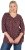 Ulla Popken Gingerbread Print 3/4 Sleeve Tee Plum - T-Shirts - T-Shirts für Damen