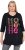 Ulla Popken Ho Ho Ho 3/4 Sleeve Graphic Tunic Tee Black - T-Shirts - T-Shirts für Damen