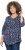 Ulla Popken Ribbon Print 3/4 Sleeve Asymmetric Tee Navy - Bedruckte T-shirts für herren - Bedruckte Damen-T-Shirts