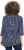 Ulla Popken Ribbon Print 3/4 Sleeve Asymmetric Tee Navy - Bedruckte T-shirts für herren - Bedruckte Damen-T-Shirts