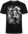 Kam Jeans 5796 Twin Gentleman Skull Print Tee Black - Herren-T-shirts - Herren-T-Shirts in großen Größen