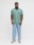 Jack & Jones College Logo Short Sleeve Polo Turquoise - Polo-shirts für herren - Polo-Shirts für Herren in großen Größen