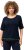 Ulla Popken Classic Fit Half-Sleeve Crew Neck T-shirt With Hem Inscription Navy Blue - Bedruckte T-shirts für herren - 