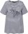 Ulla Popken Palm Tree Embroidered Tee Navy Blue - Bedruckte T-shirts für herren - 