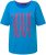 Ulla Popken LOVE Short Sleeve Graphic Tee Sapphire Blue - Bedruckte T-shirts für herren - 
