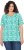 Ulla Popken Coral Reef Printed Short Sleeve V-Neck Tee Emerald - Bedruckte T-shirts für herren - 