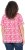 Ulla Popken Coral Reef Printed Short Sleeve V-Neck Tee Lychee - Bedruckte T-shirts für herren - 