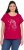 Ulla Popken Metallic Animal Cap Sleeve Graphic Tee Dark Raspberry - Bedruckte T-shirts für herren - 