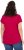 Ulla Popken Metallic Animal Cap Sleeve Graphic Tee Dark Raspberry - Bedruckte T-shirts für herren - 