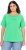 Ulla Popken TRUE Lettering Short Sleeve Tee Mint Green - Bedruckte T-shirts für herren - 