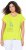 Ulla Popken Half-Sleeve A-line V-Neck Boat Pattern T-Shirt Lime - Bedruckte T-shirts für herren - 