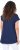 Ulla Popken Half-Sleeve A-line V-Neck Boat Pattern T-Shirt Ink Blue - Bedruckte T-shirts für herren - Bedruckte Damen-T-Shirts