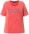 Ulla Popken Easy Short Sleeve Acid Wash Graphic Tee Light Red - Bedruckte T-shirts für herren - Bedruckte Damen-T-Shirts