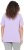 Ulla Popken Metallic Feather Short Sleeve Graphic Tee Lavender - Bedruckte T-shirts für herren - 