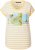 Ulla Popken Striped Short Sleeve Citrus Graphic Tee Sun Yellow - Bedruckte T-shirts für herren - 