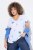 Ulla Popken Cross Stitch Short Sleeve Tee Snow White - Bedruckte T-shirts für herren - Bedruckte Damen-T-Shirts