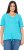 Ulla Popken Ride The Wave Short Sleeve V-Neck Graphic Tee Deep Aqua - Bedruckte T-shirts für herren - 