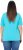 Ulla Popken Ride The Wave Short Sleeve V-Neck Graphic Tee Deep Aqua - Bedruckte T-shirts für herren - 