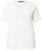 Ulla Popken Embroidered Sunrise Lettering Tee Off-White - Bedruckte T-shirts für herren - 
