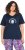Ulla Popken Shell Picker Club Short Sleeve Graphic Tee Navy - Bedruckte T-shirts für herren - Bedruckte Damen-T-Shirts