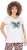 Ulla Popken Free Spirit Butterfly Cap Sleeve Graphic Tee Off-White - Bedruckte T-shirts für herren - 