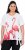 Ulla Popken Flamingo Short Sleeve Graphic Tee Off-White - Bedruckte T-shirts für herren - 
