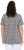 Ulla Popken Cactus Print Short Sleeve V-Neck Tee Graphite Grey - Bedruckte T-shirts für herren - 