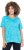 Ulla Popken Abstract Animal Print Short Sleeve Tee Deep Aqua - Bedruckte T-shirts für herren - 