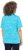Ulla Popken Abstract Animal Print Short Sleeve Tee Deep Aqua - Bedruckte T-shirts für herren - 
