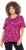 Ulla Popken Abstract Animal Print Short Sleeve Tee Magnolia Red - Bedruckte T-shirts für herren - Bedruckte Damen-T-Shirts