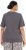Ulla Popken Cactus Short Sleeve Graphic Tee Graphite Grey - Bedruckte T-shirts für herren - Bedruckte Damen-T-Shirts
