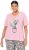 Ulla Popken Cactus Short Sleeve Graphic Tee Pink - Bedruckte T-shirts für herren - 