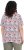 Ulla Popken Half-sleeve A-line V-neck Pointed Hem Animal Pattern T-shirt Snow White - Bedruckte T-shirts für herren - Bedruckte Damen-T-Shirts