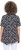 Ulla Popken Bow Print Short Sleeve Pointed Hem Tee Black - Bedruckte T-shirts für herren - 
