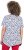 Ulla Popken Bow Print Short Sleeve Pointed Hem Tee Snow White - Bedruckte T-shirts für herren - 
