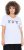 Ulla Popken Bow Short Sleeve Graphic Tee Snow White - Bedruckte T-shirts für herren - 