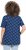 Ulla Popken Tile Print Short Sleeve Pleated Tee Dark Blue - Bedruckte T-shirts für herren - Bedruckte Damen-T-Shirts